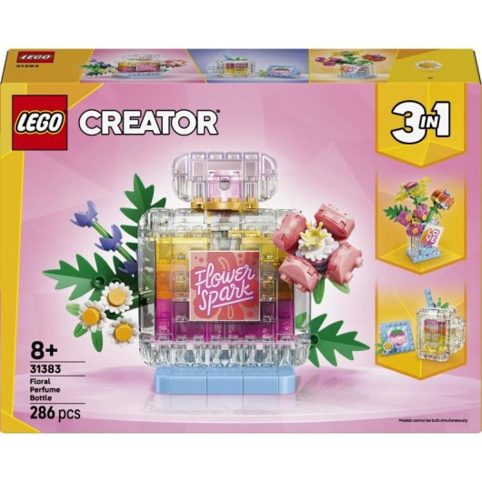 LEGO Creator 3 en 1 Botella de Perfume Floral 31383 286 piezas