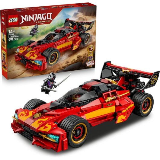 LEGO Ninjago Ninja X-1 Charger 15º Aniversário 71867 691 peças