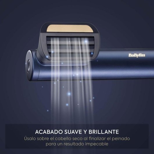 Spazzola Lisciante BaByliss Air Wand Ceramica Rotante Anti-Frizz Capelli Spessi Nero