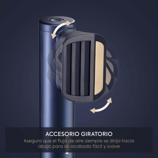 Spazzola Lisciante BaByliss Air Wand Ceramica Rotante Anti-Frizz Capelli Spessi Nero