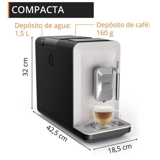 Cafetera superautomática Krups My Coffee EA2004 1,5 L 15 bares con molinillo integrado