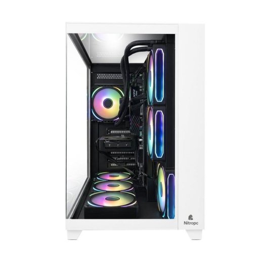 PC fisso Nitropc Extremo AMD Ryzen 5 8400F 32GB 1TB SSD RX 9060 XT Windows 11 Bianco