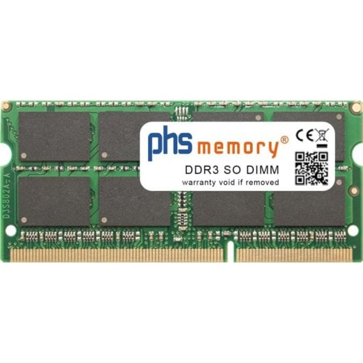 Mémoire RAM PHS-memory Terra 8GB 1x8GB DDR3 1333MHz LPDDR3 SO-DIMM Noir