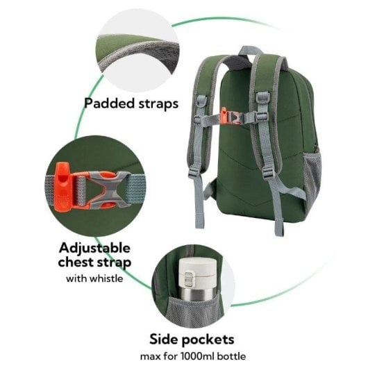 Mochila deportiva Waterfly FantasyStar 12L resistente al agua oliva