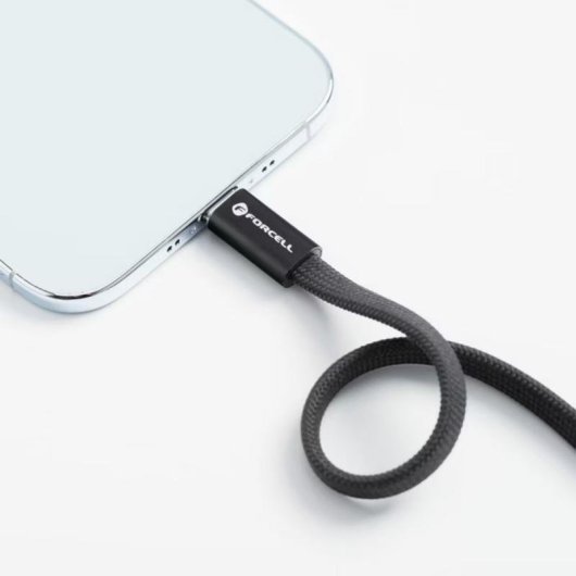 Câble USB-C à USB-C Forcell 240W 5A 1.2m Noir