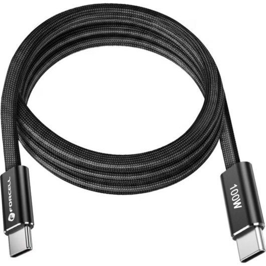 Câble USB-C à USB-C Forcell Cafule Flat 100W 1.2 m