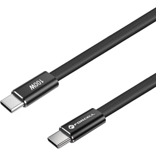 Câble USB-C à USB-C Forcell Cafule Flat 100W 1.2 m