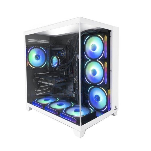Desktop Nitropc Pack Extremo AMD Ryzen 7 5800X 32GB 1TB M.2 RTX 5060 Windows 11 Branco 27"