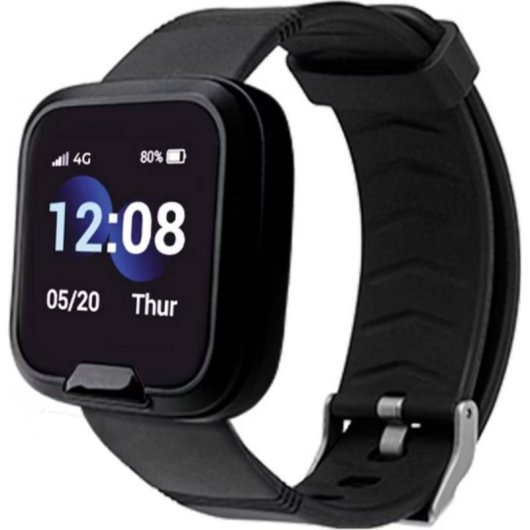 MiniFinder MF-GSEMFW Bluetooth GPS 4G 47mm Schwarz Einheitsarmband Wasserdicht