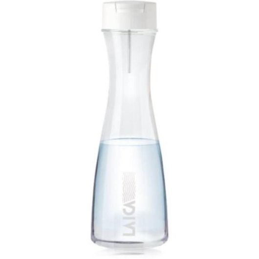 Trinkflasche mit Filter Laica GlaSSmart 1.1L Weiß mit 2 Filtern