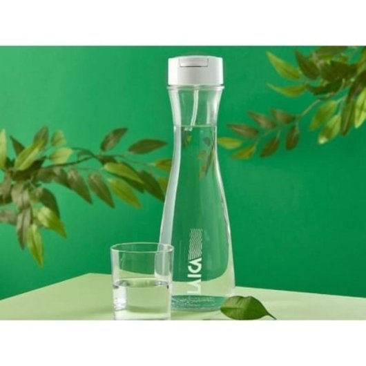 Trinkflasche mit Filter Laica GlaSSmart 1.1L Weiß mit 2 Filtern