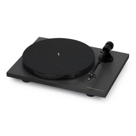 Platine Triangle Lunar 1 Noire Tractive par Courroie 33/45 RPM