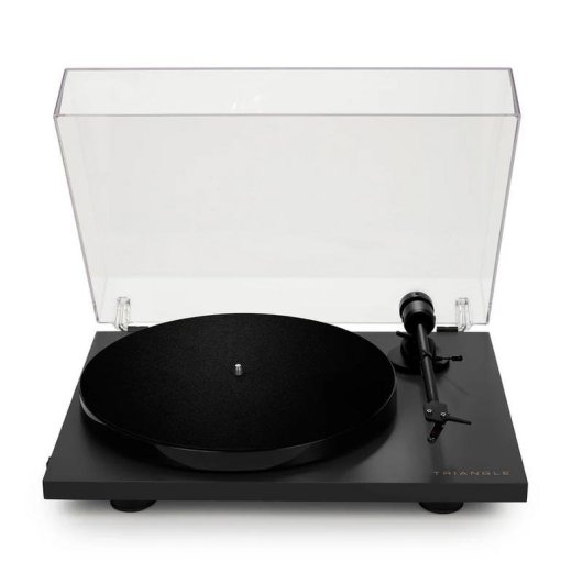 Platine Triangle Lunar 1 Noire Tractive par Courroie 33/45 RPM
