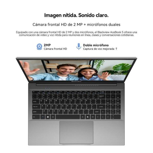 Portátil Blackview AceBook 5 15,6" Intel Pentium Silver N6000 16GB 512GB SSD Gráficos Intel Windows 11 Pro
