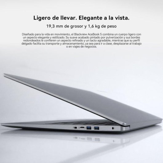 Portátil Blackview AceBook 5 15,6" Intel Pentium Silver N6000 8GB 256GB SSD Gráficos Intel Windows 11 Pro