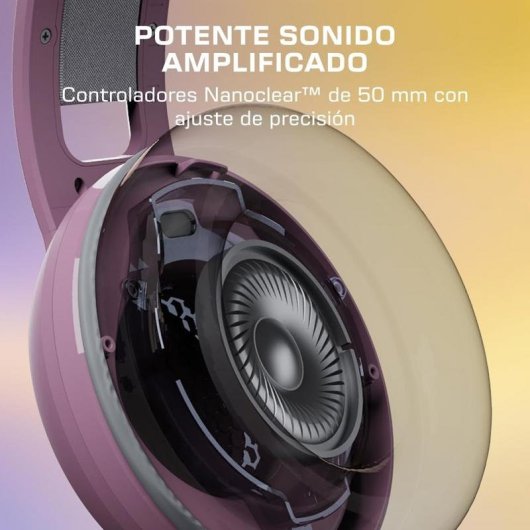 Auricular Turtle Beach Atlas 200 Lilac Mist con cable y transductores de 50 mm