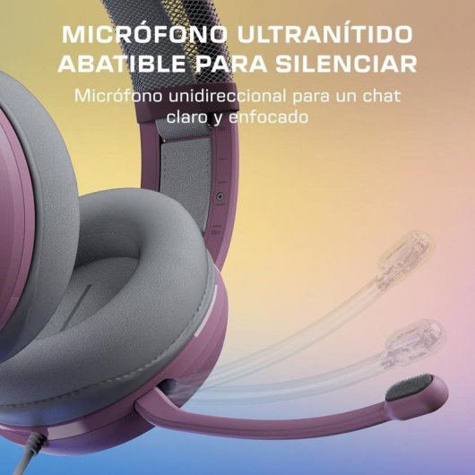 Auricular Turtle Beach Atlas 200 Lilac Mist con cable y transductores de 50 mm