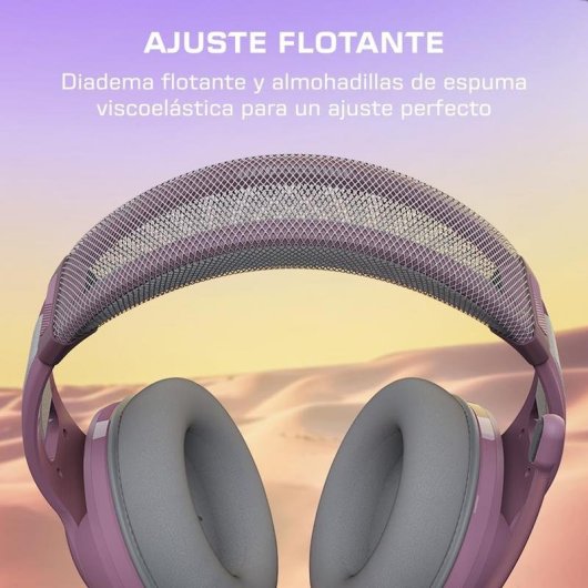 Auricular Turtle Beach Atlas 200 Lilac Mist con cable y transductores de 50 mm