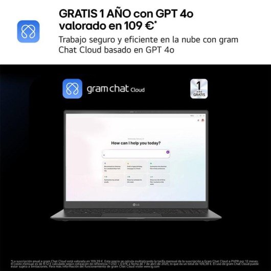 Laptop LG gram pro 16Z90TS 16" Intel Core Ultra 9 32GB 1TB SSD Intel Arc Windows 11