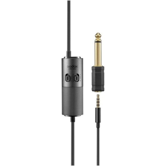 Microfone Godox LMS-60G omnidirecional com ganho ajustável e cabo longo