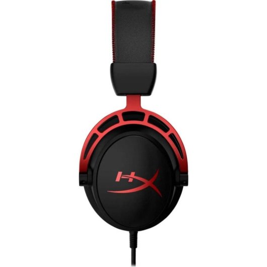 Casque HyperX Cloud Alpha avec câble, son clair, micro amovible, aluminium rouge