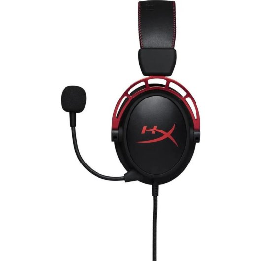 Casque HyperX Cloud Alpha avec câble, son clair, micro amovible, aluminium rouge