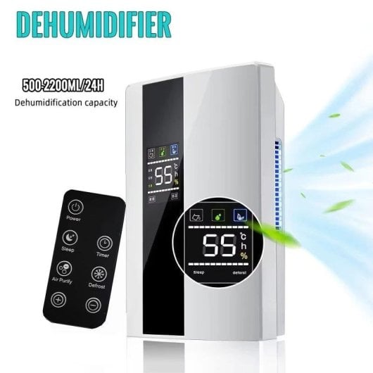 Deshumidificador Autrucker 2 en 1 HEPA H13 25 dB con mando