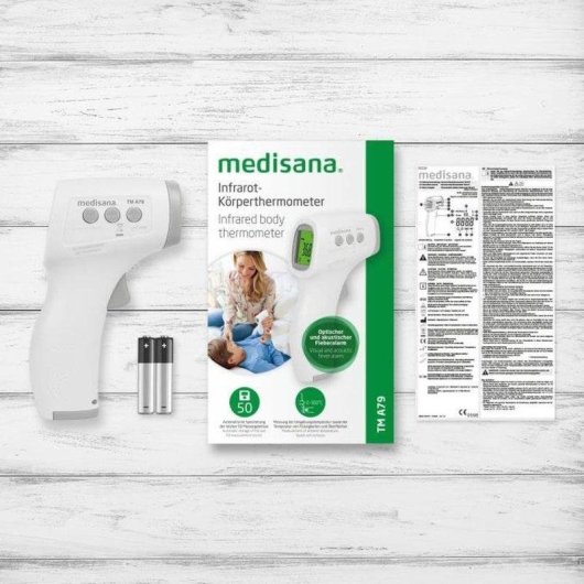 Berührungsloses Infrarot-Thermometer Medisana TM A79 LCD Speicher 50 Messungen