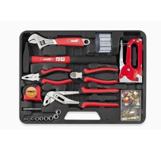 Meister Werkzeugset 60 Teile Hartkoffer Organizer, Verchromtes Werkzeug Magnetischer Schraubendreher Ratschenkasten