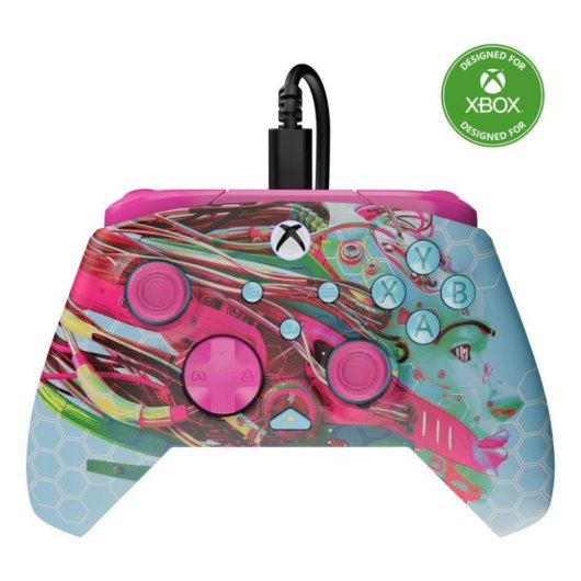Manette Turtle Beach Rematch Advanced Android Dreams pour Xbox et PC, filaire, Hall Effect, rétroéclairage
