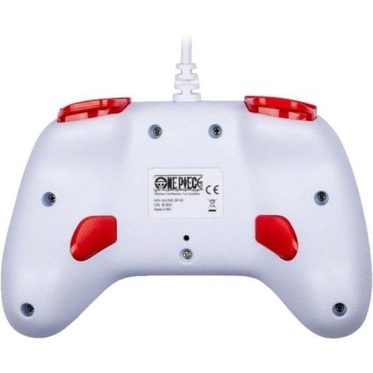 Manette filaire Konix One Piece pour Nintendo Switch et PC - Blanche