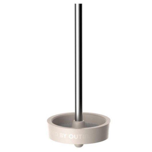 Espumador à lait portable OutIn LattoGo USB-C Argent