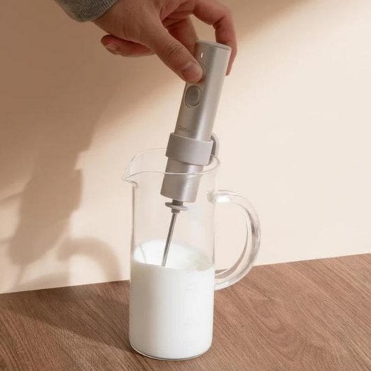 Espumador à lait portable OutIn LattoGo USB-C Argent