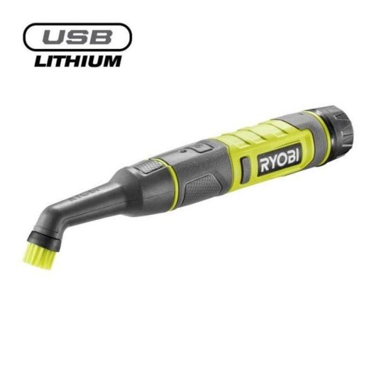 Ryobi RDS4-0 Spazzola Dettagliatrice Elettrica IPX7 4V con 4 Accessori