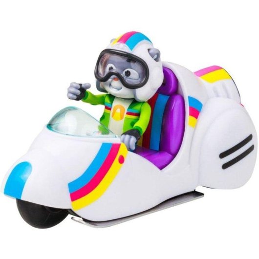 Set di Gioco Bandai Enquêtes Sauvages Moto Off-road e Figura Sam Snow
