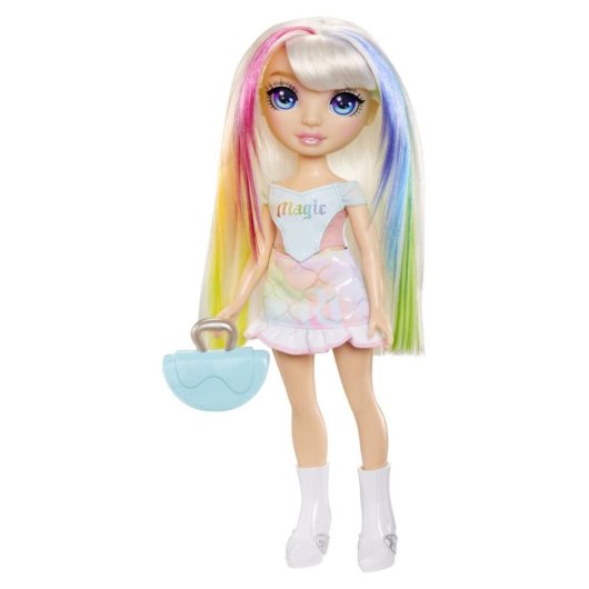 Bambola di moda Rainbow High My Fashion Style Amaya 27 cm, capelli platino arcobaleno