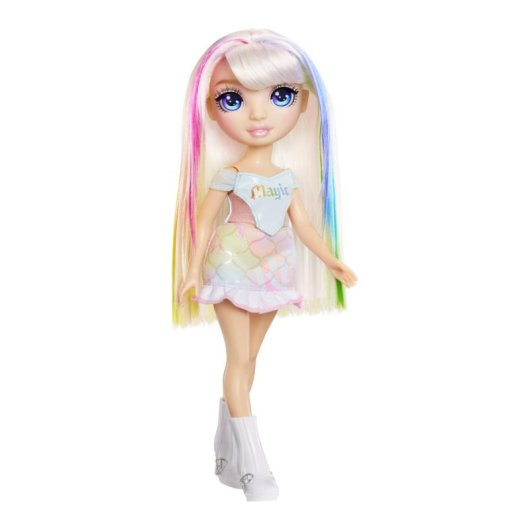 Bambola di moda Rainbow High My Fashion Style Amaya 27 cm, capelli platino arcobaleno
