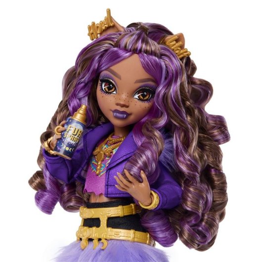 Monster High Clawdeen Wolf Fashion Puppe mit Haustier und 7 Zubehör