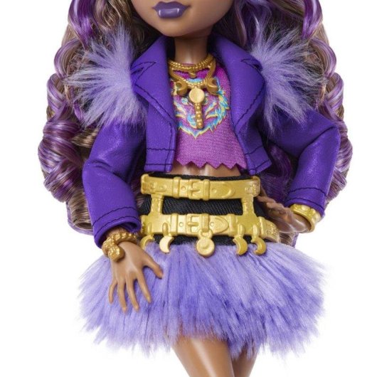 Monster High Clawdeen Wolf Fashion Puppe mit Haustier und 7 Zubehör
