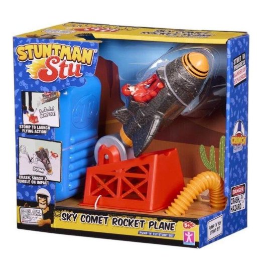 Razzo a propulsione Bandai Stuntman Stu COSS8199 con rampa di lancio