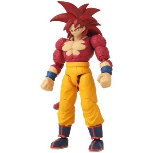 Figurina Bandai Dragon Ball Super Saiyan 4 Goku 17cm con Mani Interchangeabili