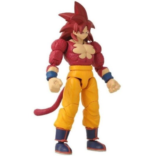 Figurina Bandai Dragon Ball Super Saiyan 4 Goku 17cm con Mani Interchangeabili