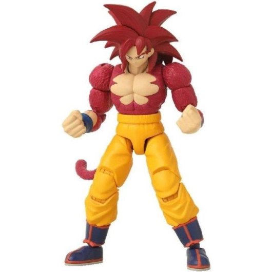 Figurina Bandai Dragon Ball Super Saiyan 4 Goku 17cm con Mani Interchangeabili