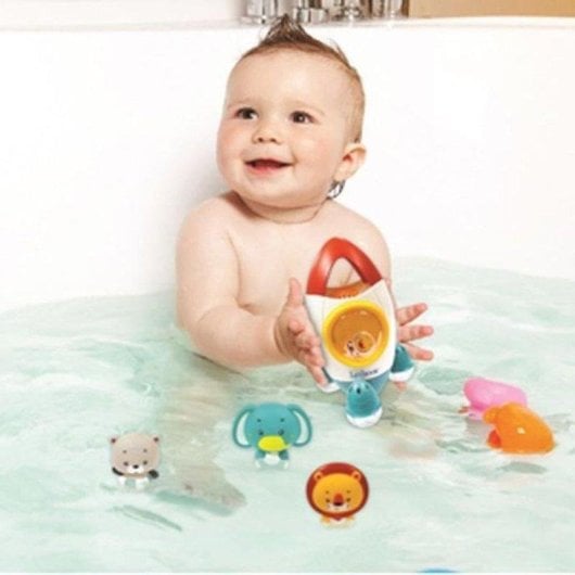 Jeu de Bain Lexibook Cohète et 3 Animaux Flottants Multicolor