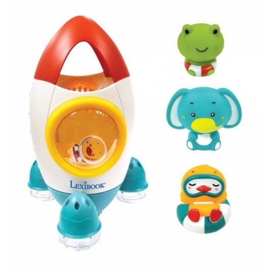 Jeu de Bain Lexibook Cohète et 3 Animaux Flottants Multicolor