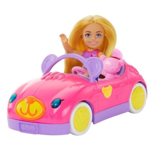 Playset Barbie Chelsea HXN05 Coche Convertible Osito Peluche