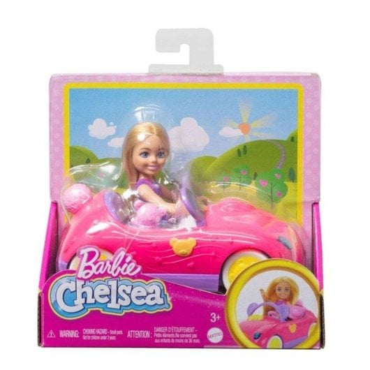 Playset Barbie Chelsea HXN05 Coche Convertible Osito Peluche