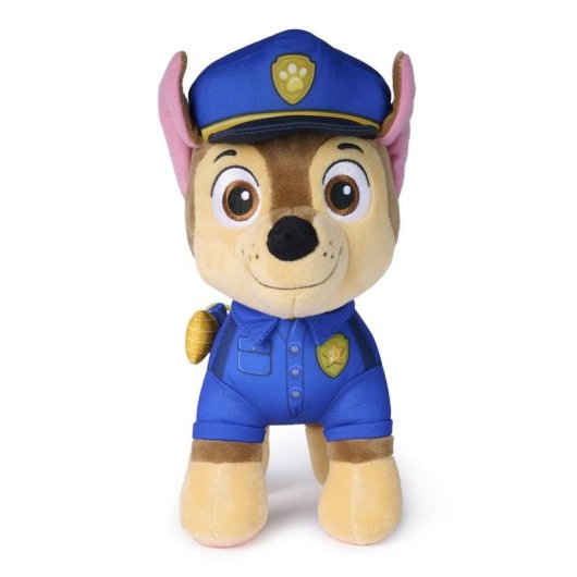 Peluche Patrulla Canina Chase 25 cm con Mochila y Linterna