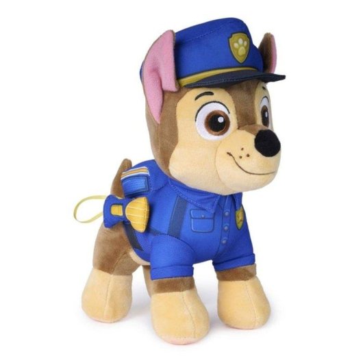 Peluche Patrulla Canina Chase 25 cm con Mochila y Linterna