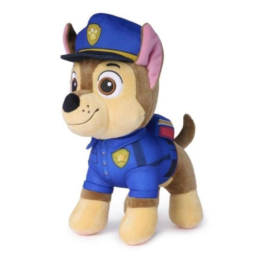 Peluche Patrulla Canina Chase 25 cm con Mochila y Linterna